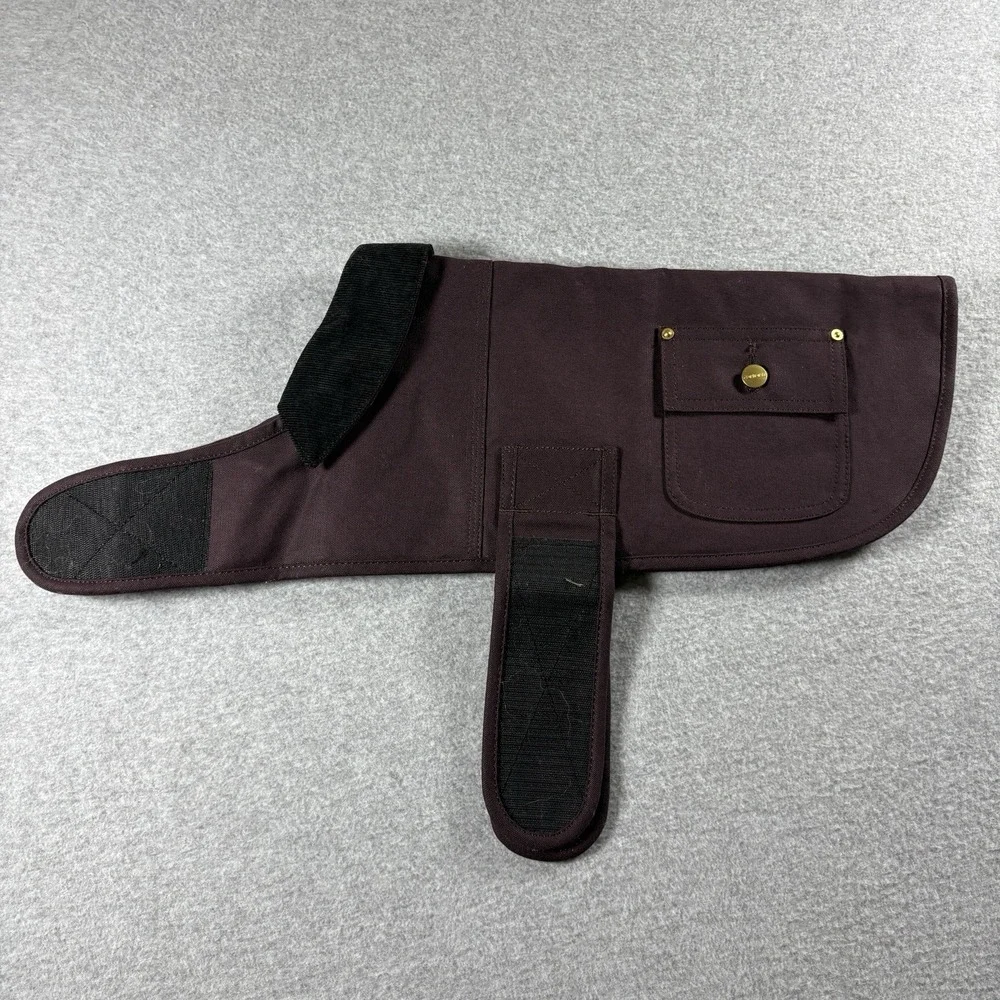 Carhartt Firm Duck Canvas Dog Chore Coat Insulated Pet Vest Medium Dark Brown